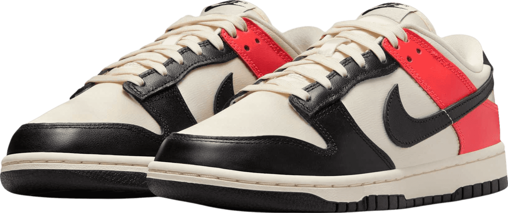 Nike Dunk Low Black Toe/Bright Crimson (W)