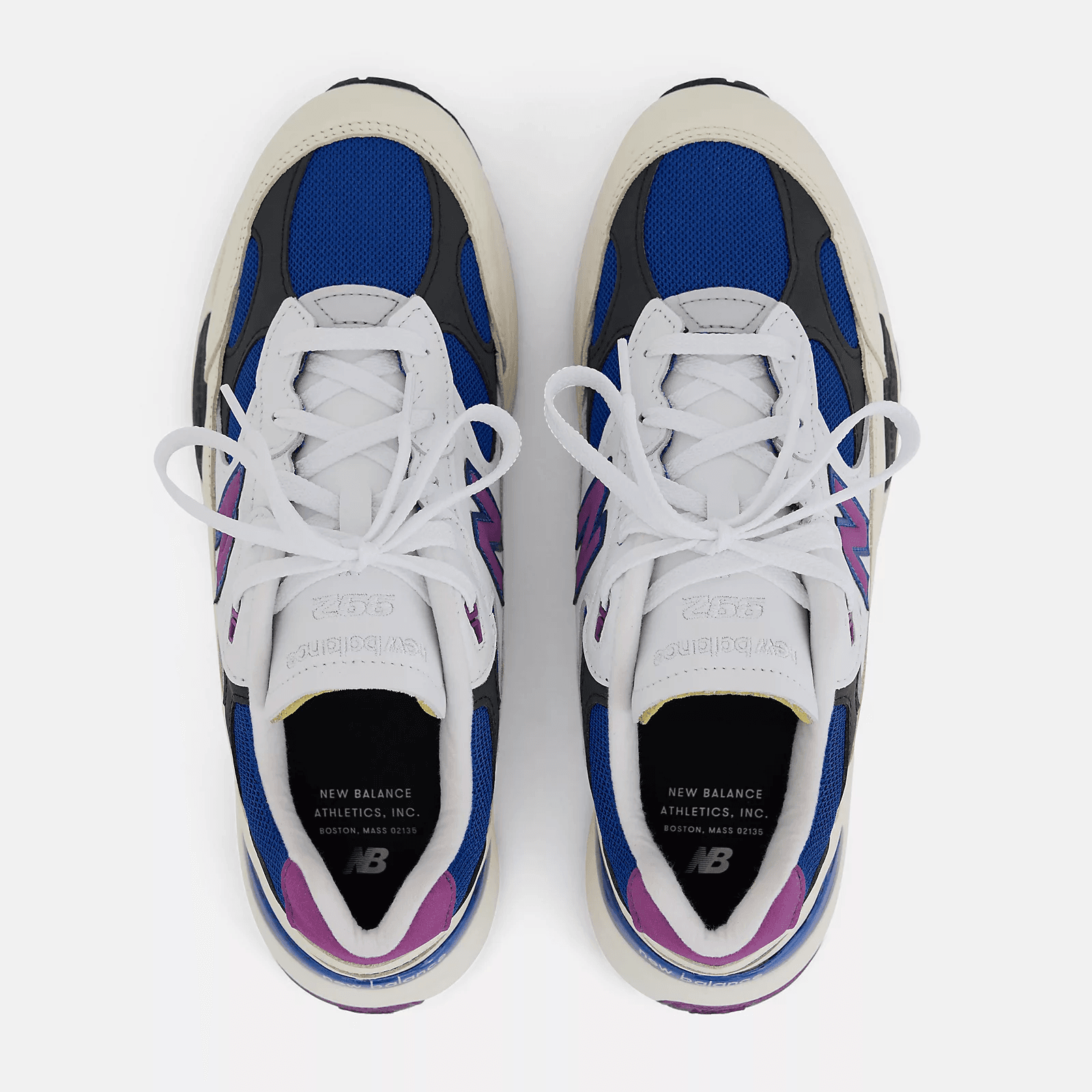 New Balance 992 MiUSA White/Royal/Purple Fuchsia