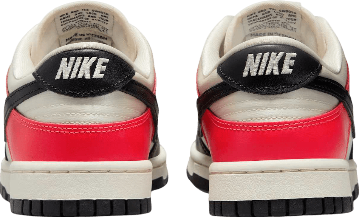 Nike Dunk Low Black Toe/Bright Crimson (W)