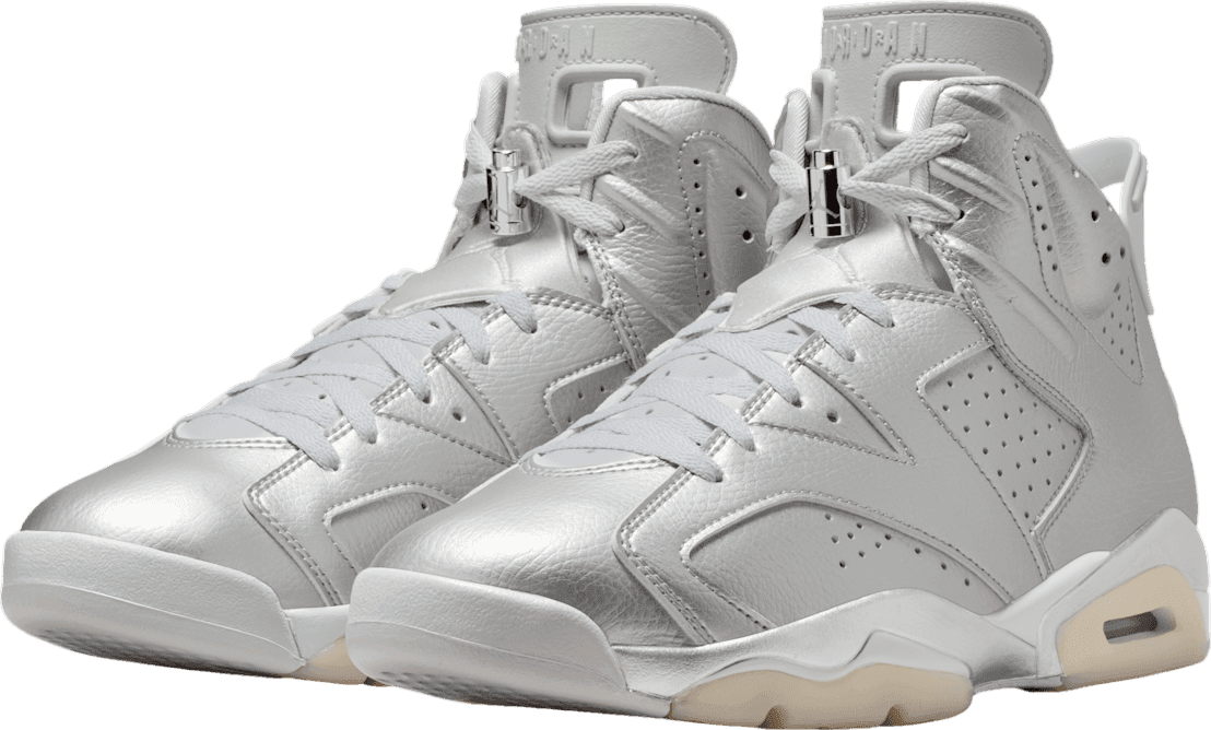 PSG x Air Jordan 6 Metallic Silver