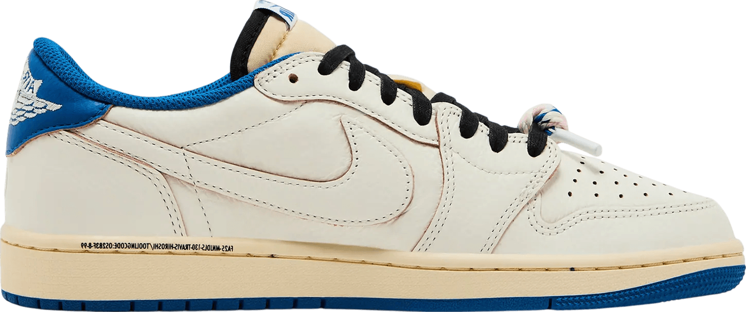 Travis Scott x Fragment x Air Jordan 1 Low Sail Military Blue
